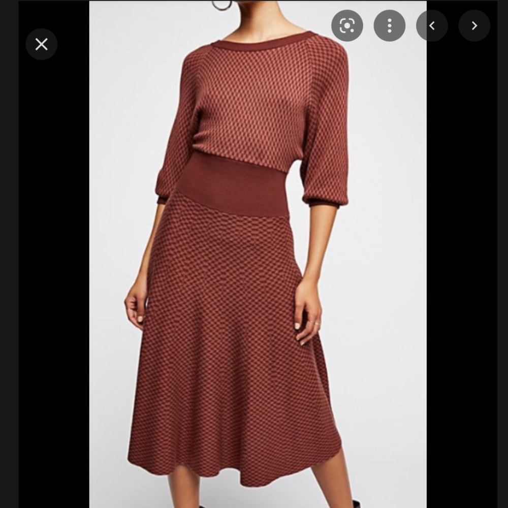 Free People Begin Again Sweater Dress - Medium